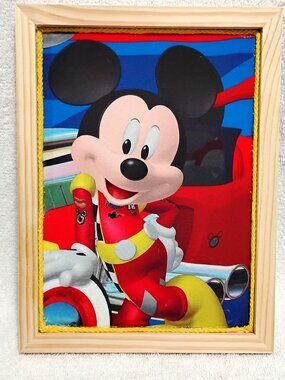 Handmade Colorful Bulletin Display Board Birch Framed Wall Pin Corkboard 9"x12"